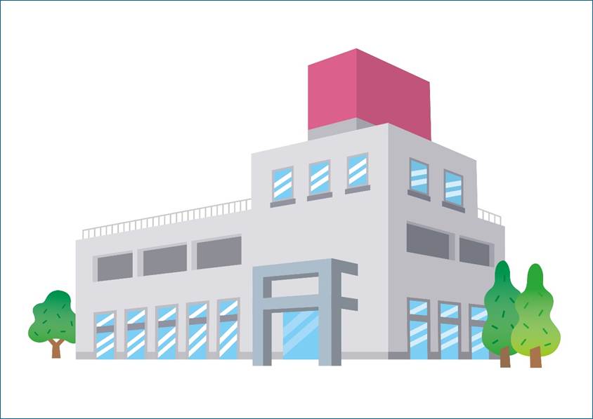 スーパーマーケットの建物