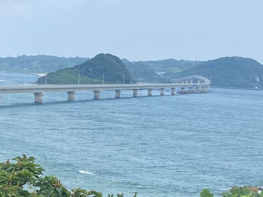 角島大橋の遠景