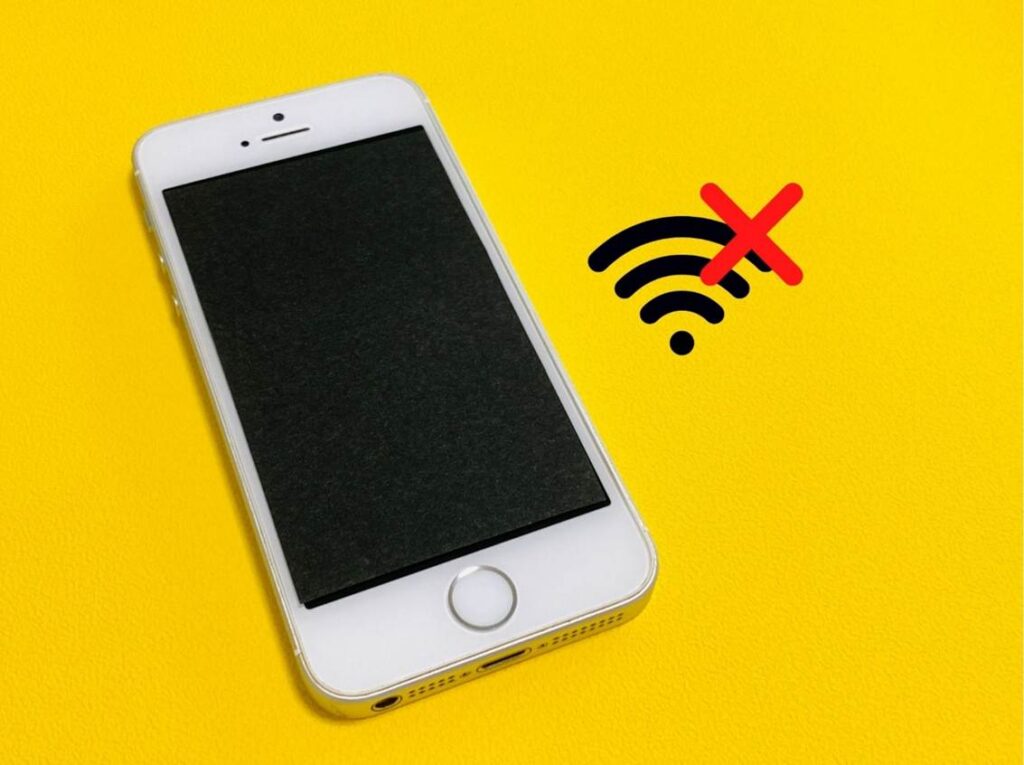 通信が切断されてたスマートフォン